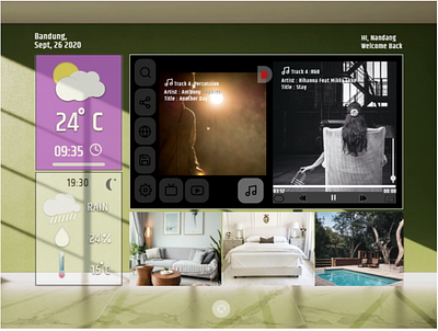 Design Concept Smart Apps Living Room | UI UX Concept Page 2 bandung indonesia kixpandemix uidesign