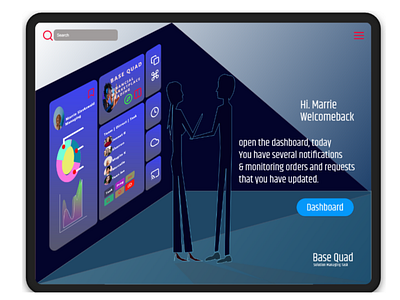 Base Quad | DasHboard | UI UX bandung illustration kixpandemix uidesign webdesign
