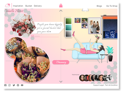 vanilla florist | Illustration | UI Design
