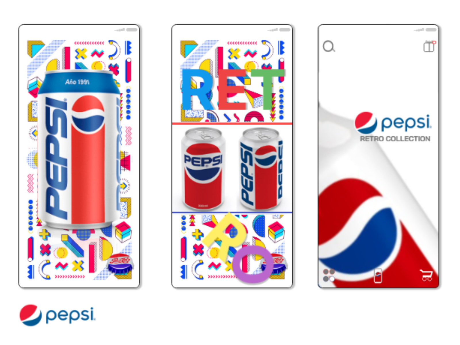 PEPSI Retro UI Design by Nandang Ridwanulloh on Dribbble