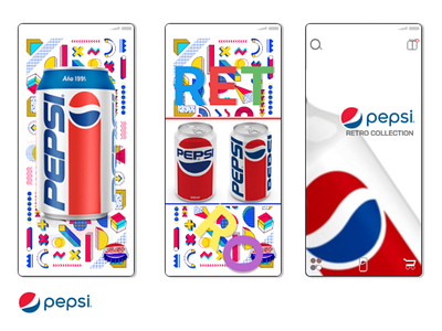 PEPSI Retro | UI Design indonesia uidesign vector