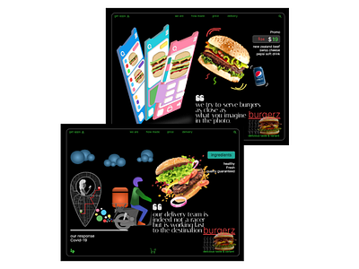 BURGERZ | UI Design illustration indonesia uidesign vector