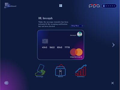 Dashboard Card | Dark Themes & Neon Light card dashboard ui neon light uidesign