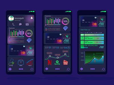 DASHBOARD CARD | WALLET | CARD cards ui dark ui uidesign uxdesign wallet