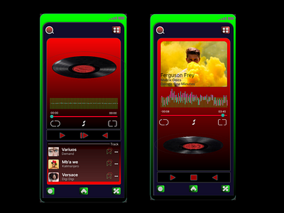 what distinguishes my music player design from the others ? design lights uidesign