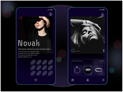 novak collection | ui design | dark is prestise dark ui photography prestise uidesign