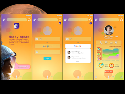 Happy Space Test | UI Design happy space uidesign vector