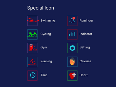 Special Icon Sports icons illustration uiicon