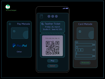 E Payment | Dark UI Design