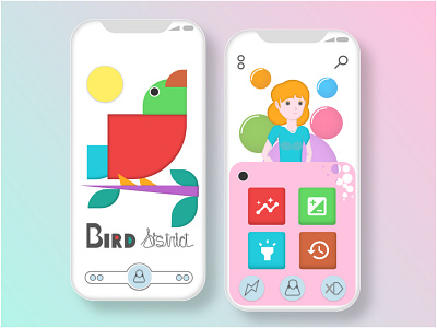 Bird District \\ Illustration illustration uidesign vector