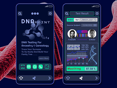 Testing DNA Apps - System Information dna information design testing uidesign vector