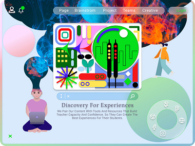 Community Platform Creative creative design illustration projects ui uidesign webdesign