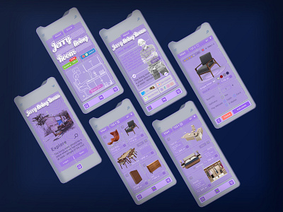 Furniture Shop Apps - UI Design - Retro Style