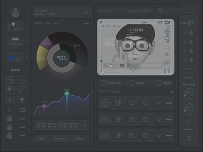 Dashboard 3d branding dashboard ui graphic design