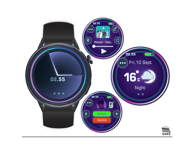 Cake SmarthWacth - UI Design ( Component UI )