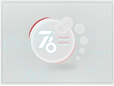 76thIndonesia illustration indonesia logo