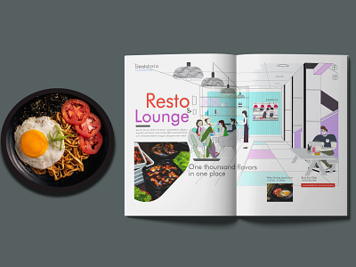 Beatstoria Resto & Lounge - Tabloid Adversting | Illustration