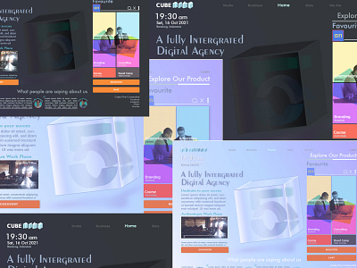 Dark X Light - Cube Five Agency - UI Designer 🙇🔥❤️