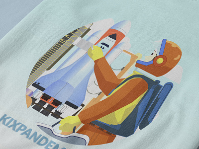 Clothing Design - Illustratorarts - [ space launcher station ] astronauts clothingdesign design illustrator kixpandemix launcher logo spacelauncher suitastronauts vector