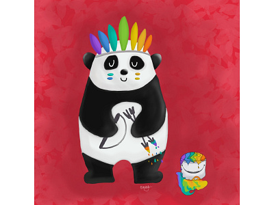 ✨Panda Warrior ✨ illustration panda