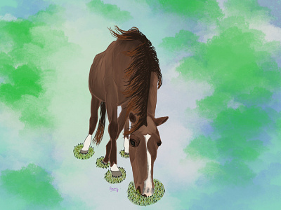 ✨Agustín✨ horse illustration