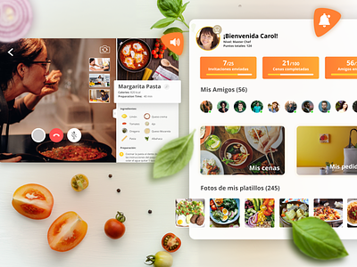 Dinnernet app app design banding brandidentity branding cook app cooking app css design food app logo restaurants app tablet app ui ux video call app
