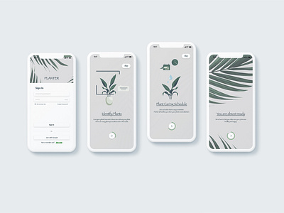 Onboarding Page app dailyui design icon illustration ios app design mobile design mobile ui onboarding ui plant app sign in ui uichallenge ux