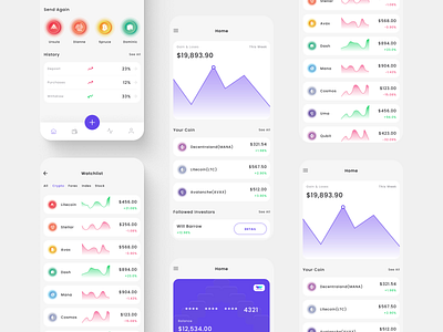 Wallet- Crypto Currency App app ui ux