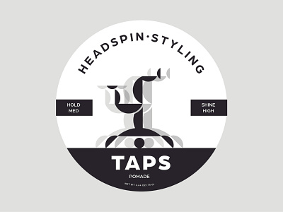 Headspin Styling - Taps branding concept design flat graphic design icon icons logo logodesign minimal package design packaging vector