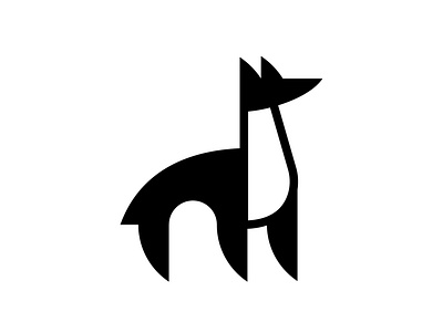 Minimal Dog Logo Mark Concept animal black concept design dogs flat graphic design icon logo logo mark mark minimal negative space simple white