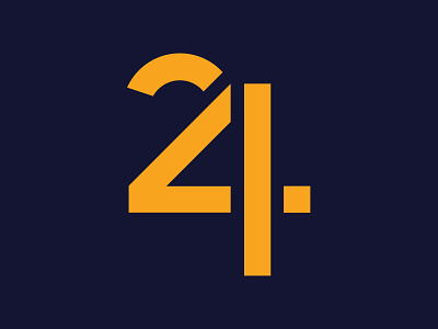 24 Logo - Concept 2 clean concept design flat graphic design icon logo logotype minimal monogram number logo simple