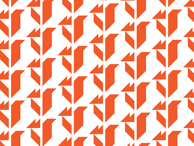 Fox Logo Concept - Pattern animal icon branding concept design flat fox design fox icon fox logo fox pattern geometric animal geometric design graphic design icon logo minimal orange pattern