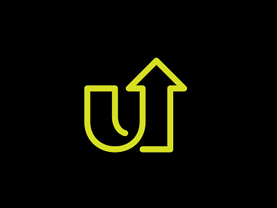 U + Arrow = Icon design flat graphic design icon logo minimal