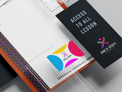 She's STEM Stationary branding creative design girls graphic design illustration logo ngo stationary stationery vector