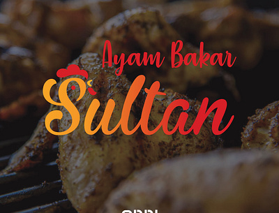 LOGO DESIGN FOR AYAM BAKAR SULTAN branding design graphic design icon illustration logo typography vector