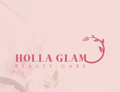 LOGO DESIGN FOR HOLLA GLAM branding graphic design logo