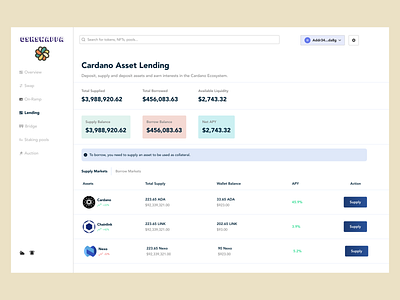 Crypto Lending Platform design web3