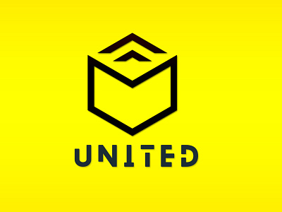 United Logo Design branding design flat logo