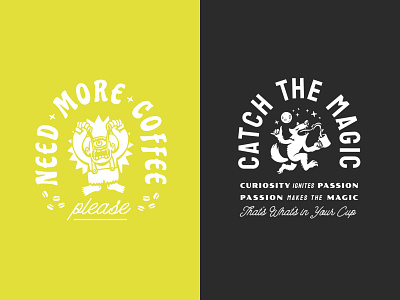 Upshot Coffee: Brand Lookbook badge badge design coffeeshop