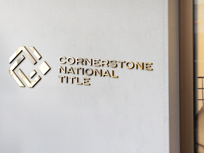 Cornerstone National Title Logo graphic design