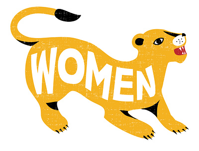 Lioness Illustration design flat illustration illustrator logo minimal vector