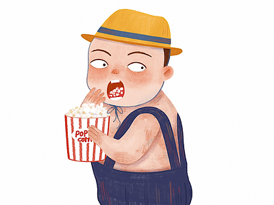 Mr. Gluttony children character design illustration