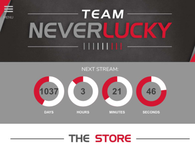 Team Never Lucky branding content marketing development project management site design ux