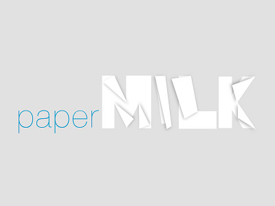 paperMILK branding logo typography