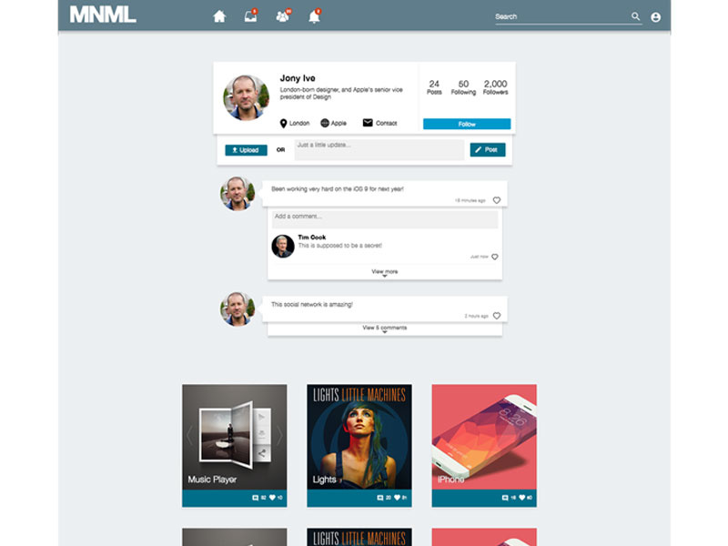 Social Network by Chris on Dribbble