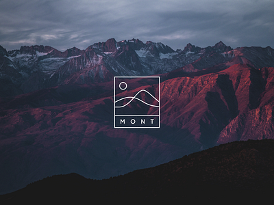 MONT - A mountain climbing gear and accessories brand adventure brand brand logo branding explore figma hiking illustraion minimal minimal logo mountain mountain logo mountains trekking