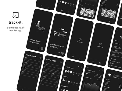 track-it: a concept habit tracker app