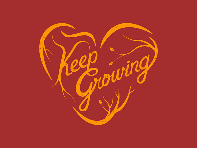Keep Growing acre art design green growing hand illustration illustrator keep lettering shirt sketch
