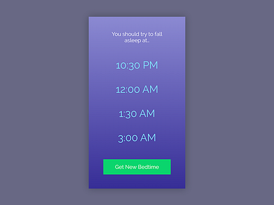(Sleepy)Times app app design design ios app product design showcase sleepytime ui ux