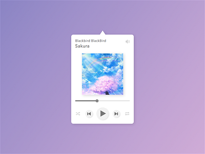 Music Player bar element flat interface menu menubar music player ui user ux widget